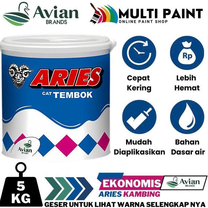 FATICATUL_STORE - AVIAN CAT TEMBOK ARIES KAMBING 5KG AVIAN ARIES 5KG CAT TEMBOK ARIES CAT DINDING EK
