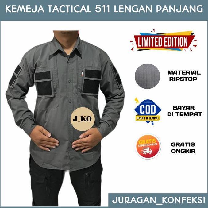 KEMEJA TACTICAL LAPANGAN PDL 511 LENGAN PANJANG / BAJU TACTICAL PDL