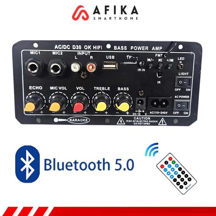 IDHIAYI Amplifier Board Audio Bluetooth USB Subwoofer DC 12V