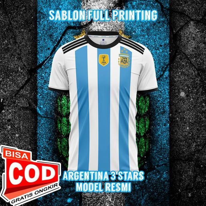 OBUMNA Jersey Argentina Terbaru Bintang 3