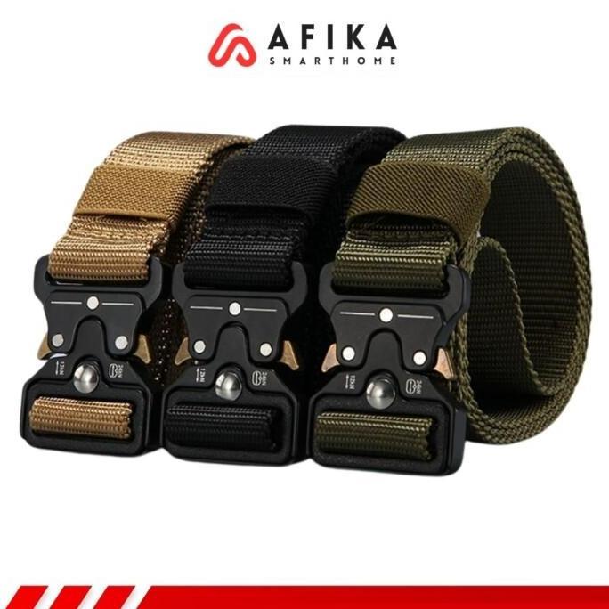 IDHIAYI Tali Belt Ikat Pinggang Canvas Army Military Tactical 125 cm