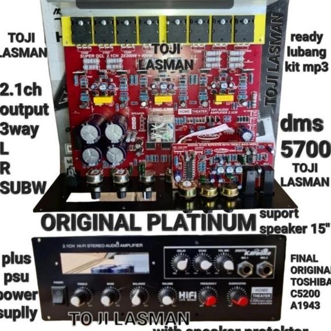 DMS 5700 KIT AKTIVE SPEAKER AMPLIFIER AUDIO SURROUND DOLBY 5.1 2.1 3 5 SOUND SISTEM LT99
