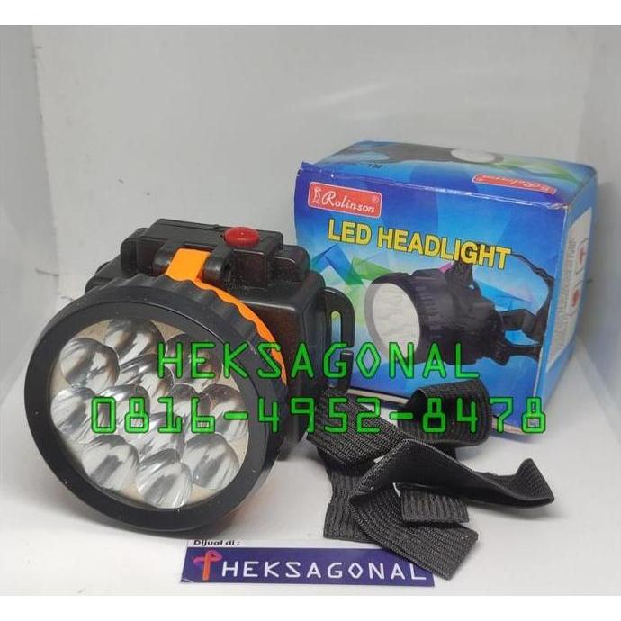 *#*#*#*#] Senter Kepala Rollinson 12 LED RL-399-12 Balikpapan