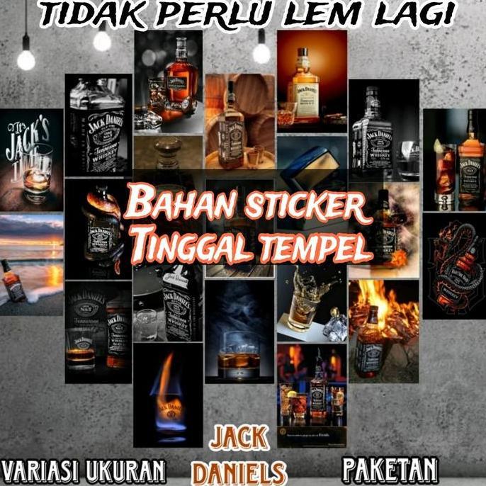 Ra - Poster & Produk Cetak Tinggal Tempel Poster Motif Jack Daniels Bahan Sticker / Aesthetic/Dindin