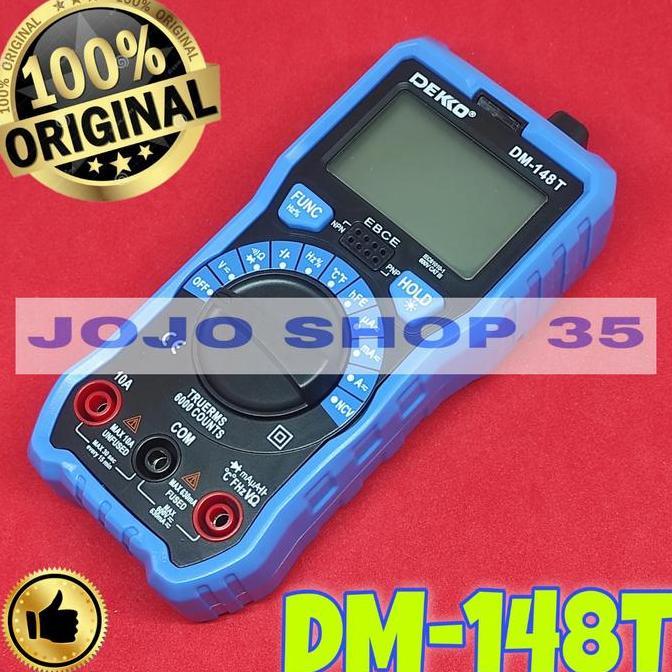 Digital Multitester Avometer Multimeter Dekko Dm-148T Dm148T Dm 148T Terbaru !!!