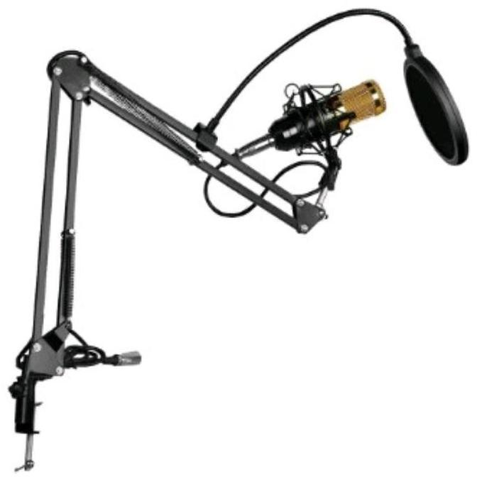 Paket Lengkap Soundcard F999 Condenser Mic Microphone Bm800