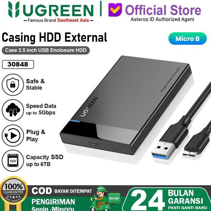 UGREEN Casing Enclosure Hard Disk External 2,5 "SATA USB 3.0