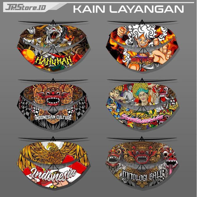 Bestseller- Kain Layang Layang Full Printing - Kain Layangan