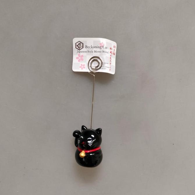 {{{{{{] DAISO memo stand memo clip penjepit memo kucing hoki maneki neko
