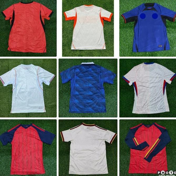 LAMONEL PLAYER ISSUE BELANDA PRANCIS SPANYOL HOME AWAY JERSEY BAJU BOLA PIALA EROPA DUNIA 2022 2024 