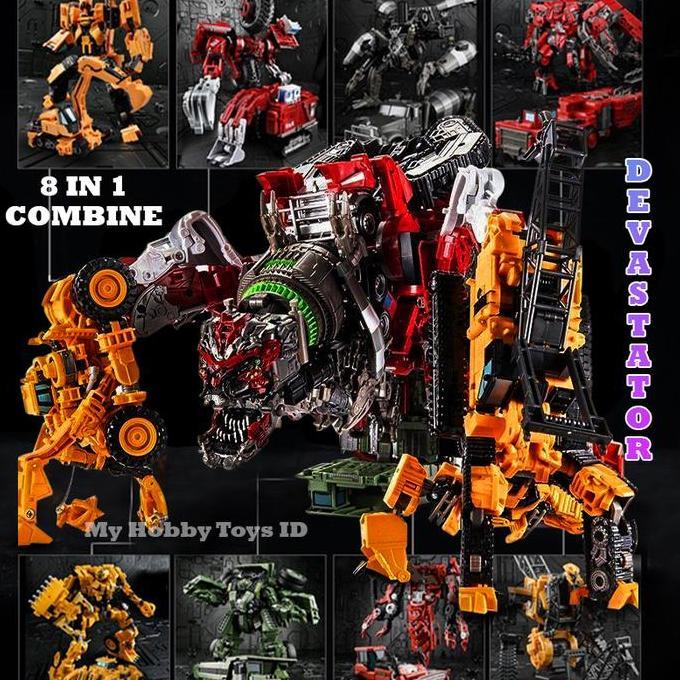 [CUCI GUDANG] Mainan Robot Transformers Devastator Kombinasi Gabungan Robot 8in1 Besar