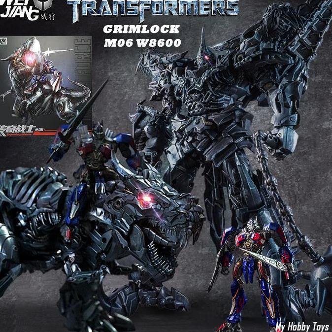 [CUCI GUDANG] Action Figure Robot Transformers WEIJIANG M06 W8600 Grimlock T-Rex Dinobot Bonus Optim