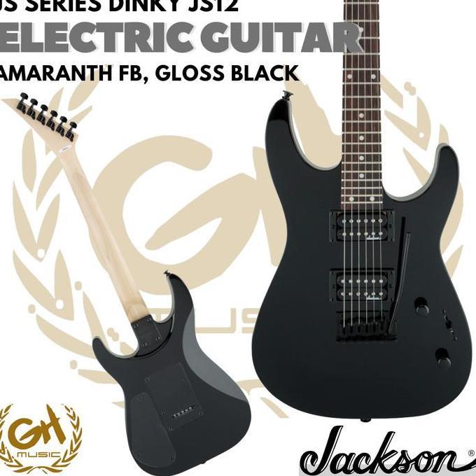Ready Jackson JS Series Dinky JS12 Electric Guitar, Amaranth FB Non Cod