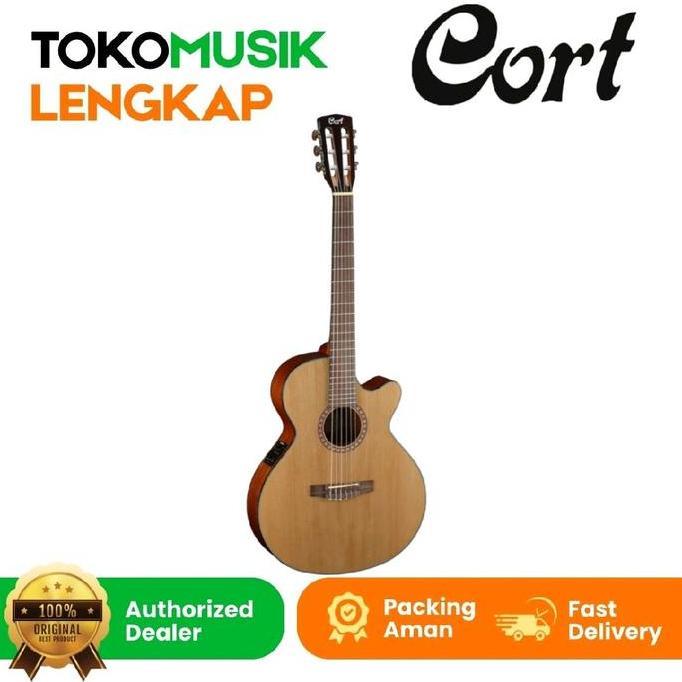 Ready Gitar Nylon Elektrik Cort CEC 5 Guitar Cort CEC5 Natural Non Cod