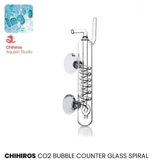 Chihiros CO2 Bubble Counter Glass Spiral for CO2 Regulator (Bubble Counter Kaca Spiral)