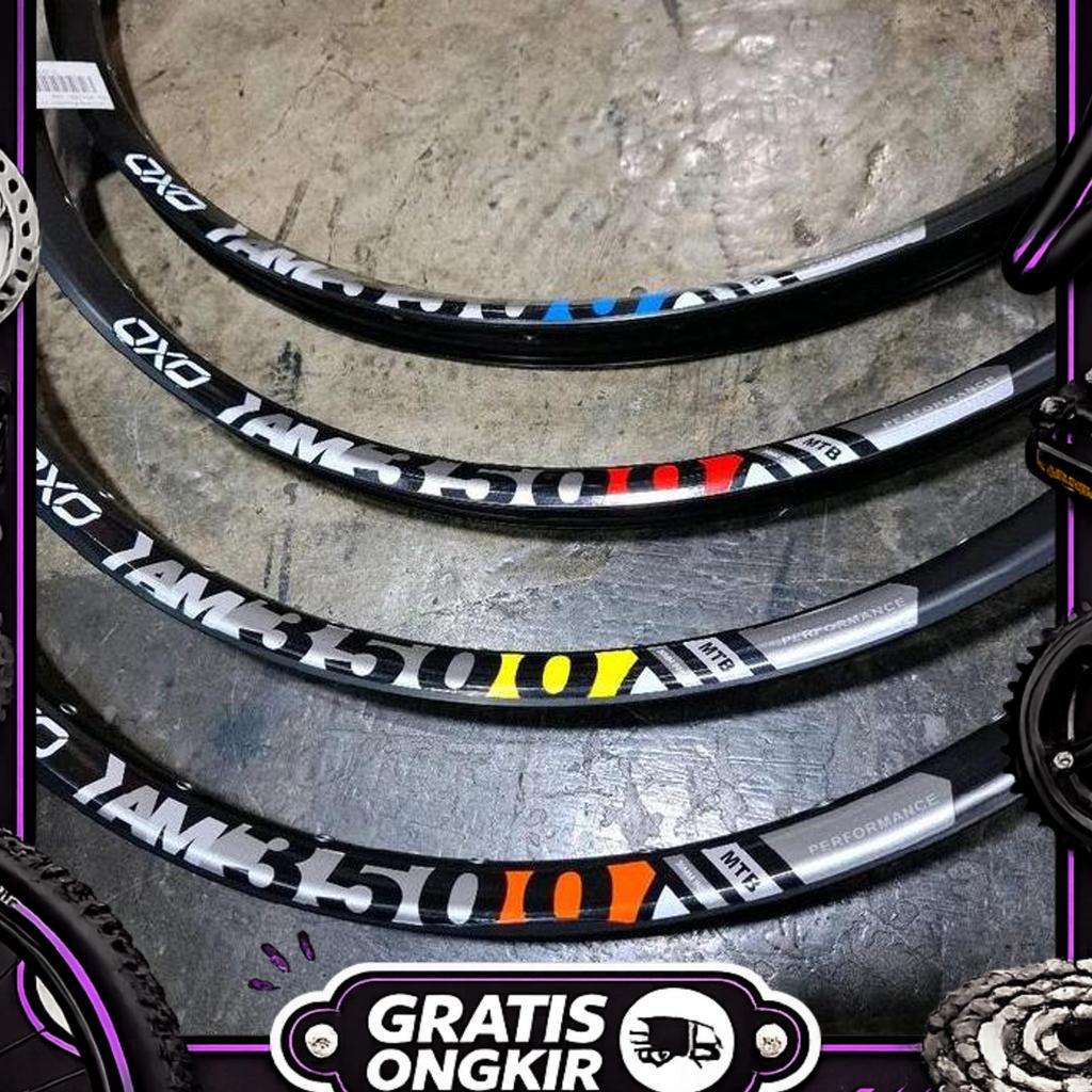 Oxo Rims Velg Mtb Am 29Er 32Hole Alloy Doublewall Sepasang