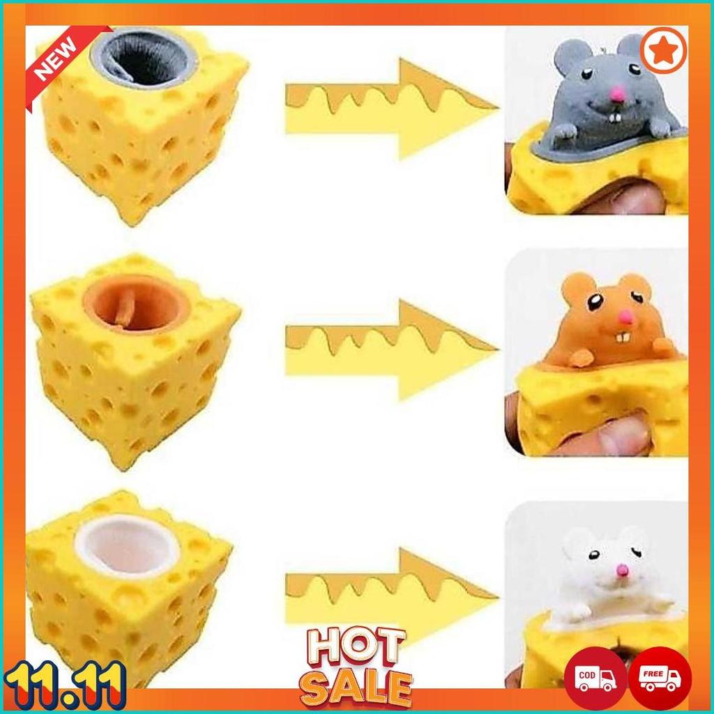 MAINAN KARET SILIKON KEJU TIKUS / MAINAN TIKUS KEJU KARET SILIKON discoveryseller