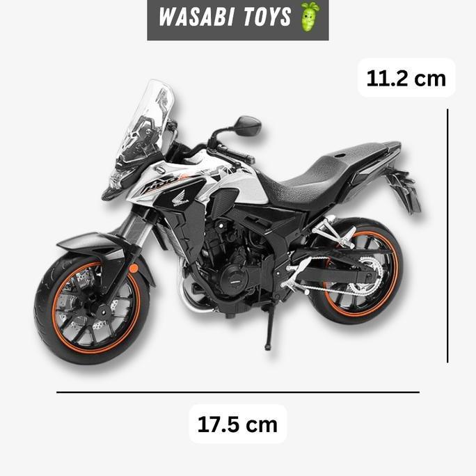 Miniatur Diecast 1:12 Honda CB 400X CB 400 CCA Cool Chic Auto (Dengan Alas Motor, Tangki Logam)