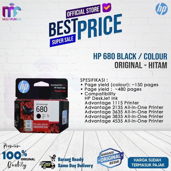 Kymco- Tinta 680 Black Ink Cartridge - For 2135, 3635