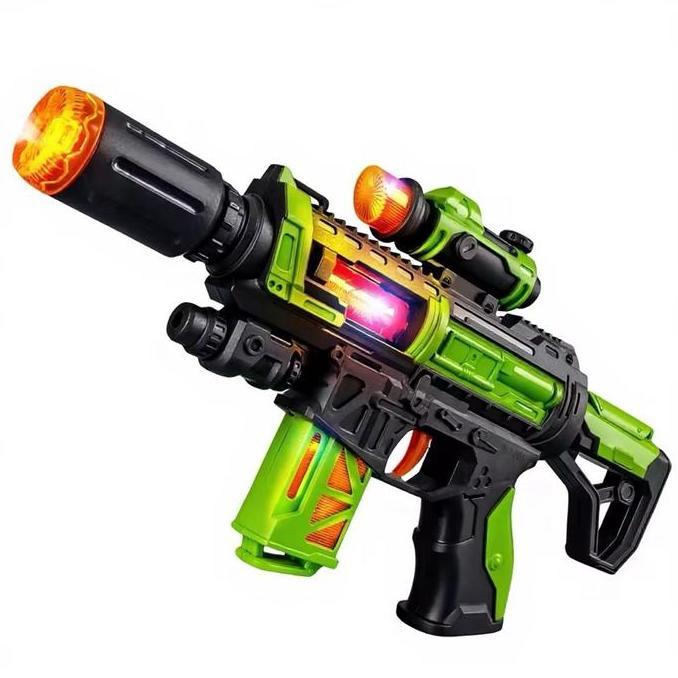 mainan Anak pistol music & Laser Getar Mainan Senjata Mainan