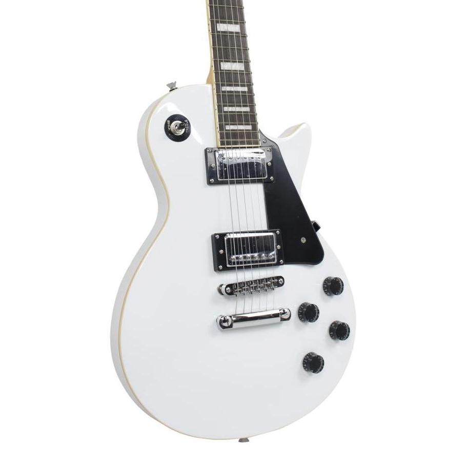 GITAR ELEKTRIK MERK SCORPION ORIGINAL TIPE LP 610 MODEL LES PAUL LISTRIK LESPAUL WHITE / PUTIH LP610
