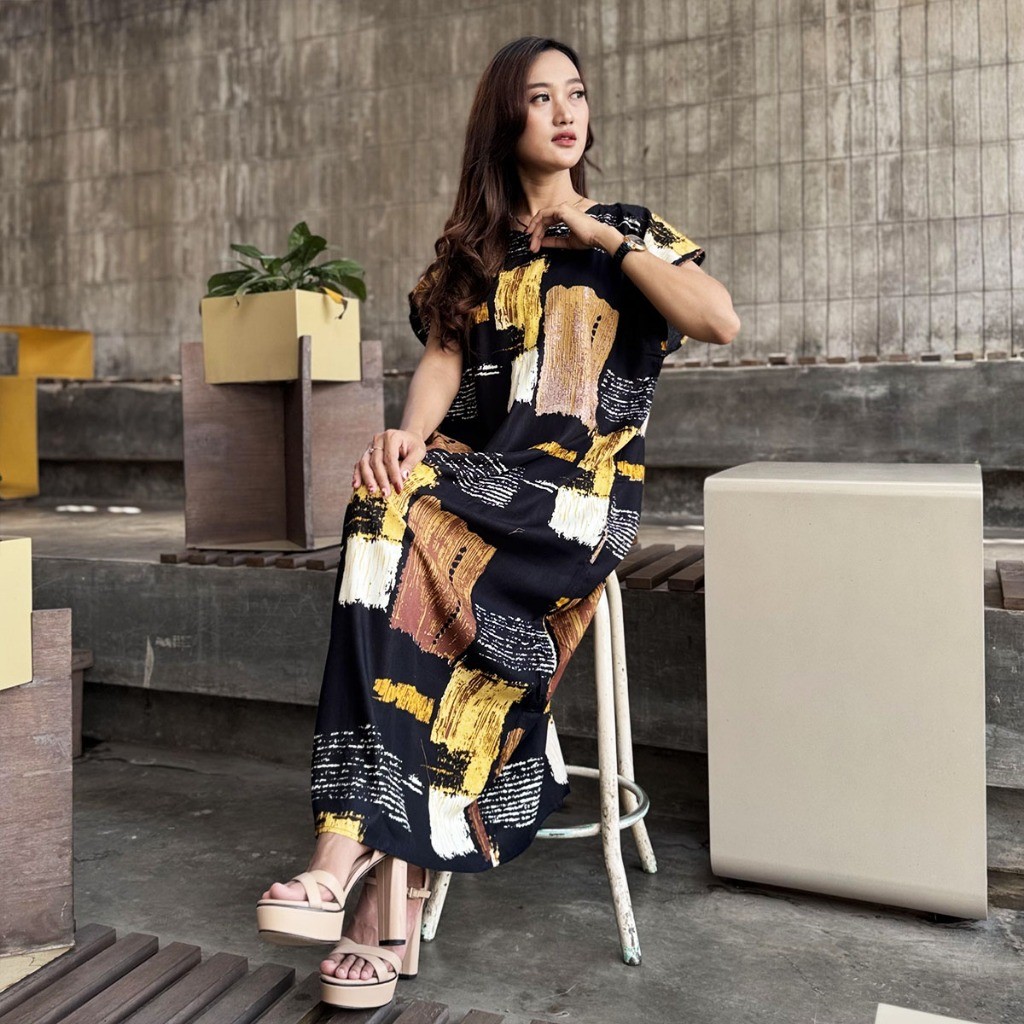 Daster Panjang Busui Semata Kaki Non Ruffle