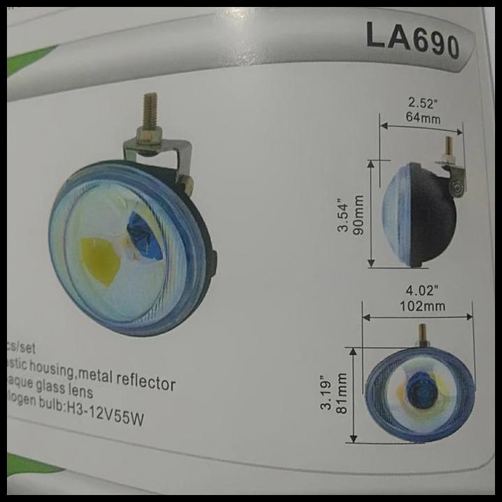 DISKON FOGLAMP OVAL UNIVERSAL DLAA 