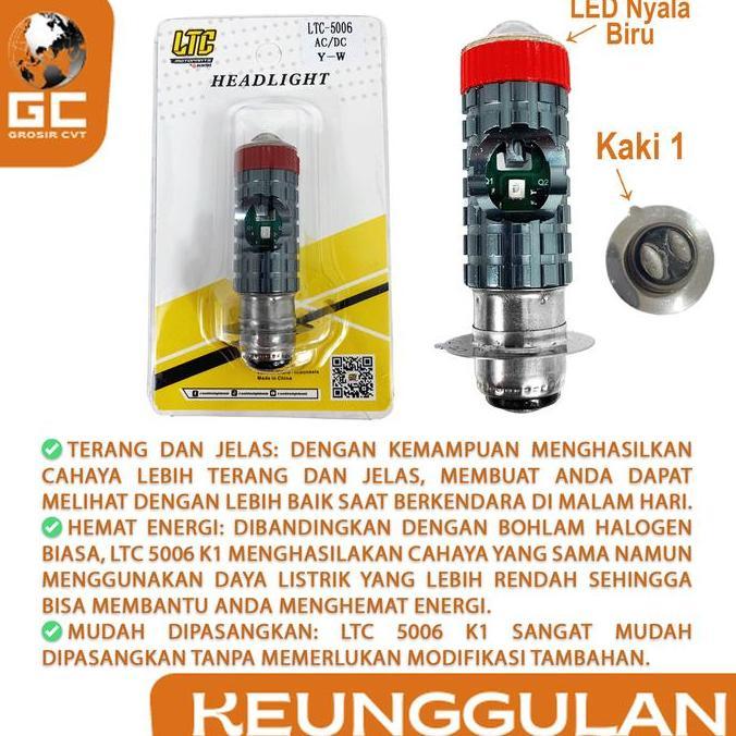 Bohlam Lampu Depan Led Motor Vario Beat Scoopy Spacy Supra Revo Blade Karisma Grand Legenda Gl Pro M