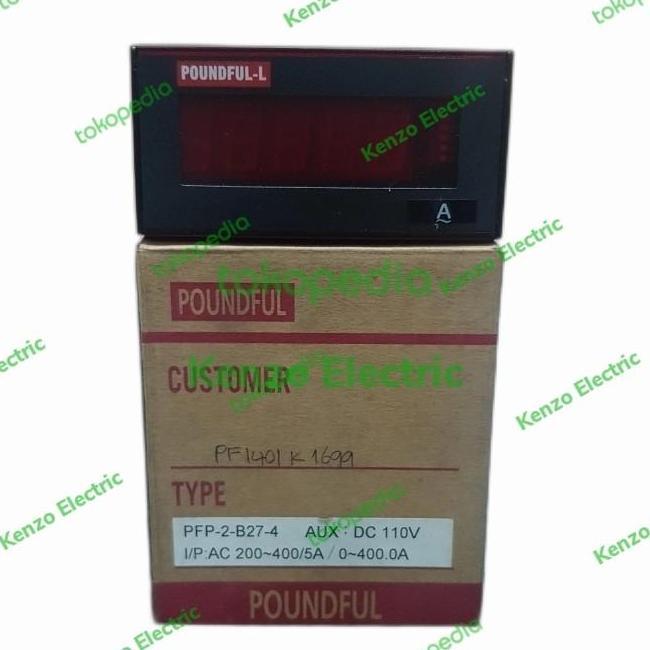 Promo Digital Panel Meter Pfp-2-B27-4 0-400.0A Poundful Cod