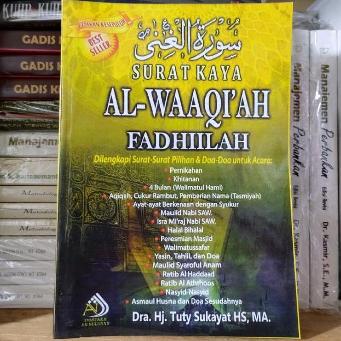 Promo Surat Kaya Al Waaqiah Fadhiilah -Dra Hj Tuty Sukayat Cod