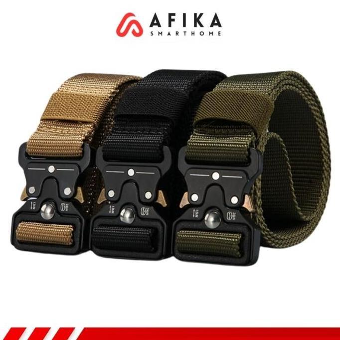VERNIZCO Tali Belt Ikat Pinggang Canvas Army Military Tactical 125 cm