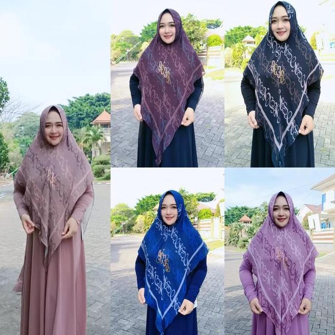 Khimar Ceruty Printing KH250 Gallery Syarifah (apabila stock habis bisa Restock PO)