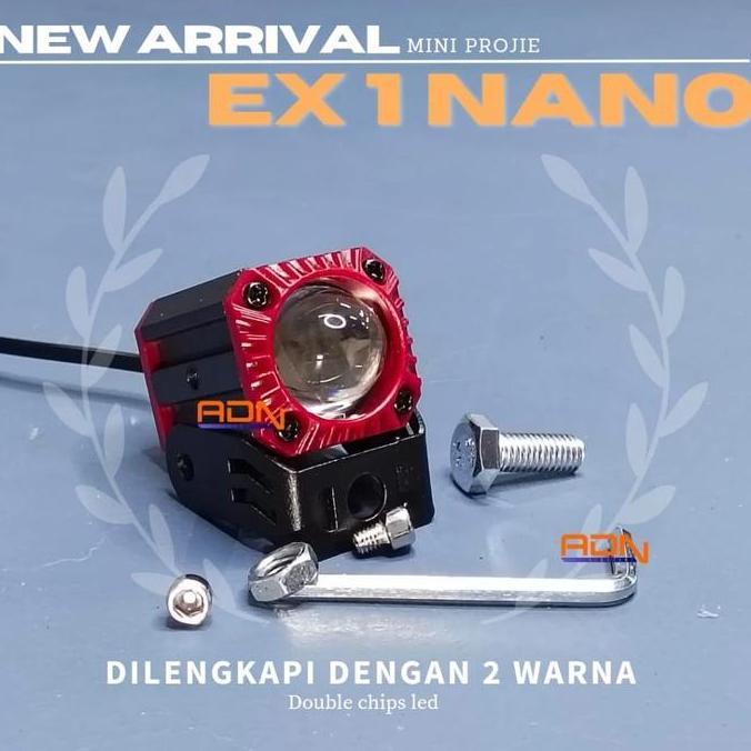 Ex1 Led Mini Projie 1 Mata Mini Laser Micro Projie 1 Lens Sql Cree Lampu Sorot Tembak Foglamp