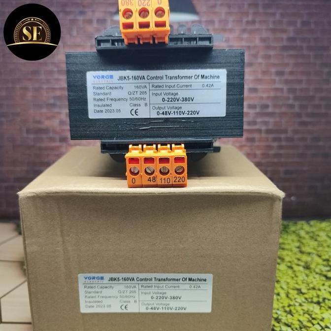 Promo Vorge Transformer Trafo Step Down Jbk5 160Va Out 220V/110V/48V No Fort Cod
