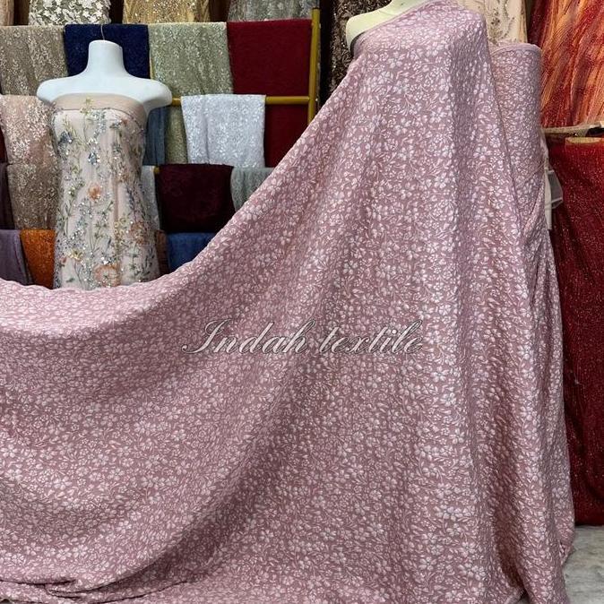 Sora- Kain Jaguard Fuquro Premium/Kain Gaun Pesta/Baju Atasan/Dress/Kebaya/Gamis/Seragam Keluarga Br