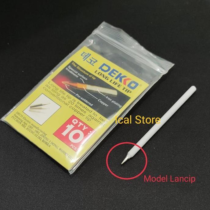 Mata Solder Dekko Original untuk DS-40N 40W 938N 93 Tumpul Lancip