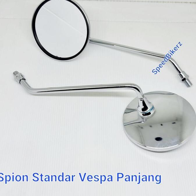 Spion Standar Fazzio / Spion Vespa Panjang Crome / Spion Bulat Panjang