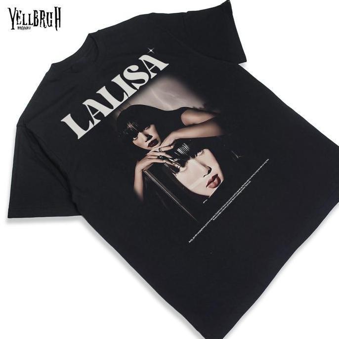 Ready T shirt LALISA VINTAGE Baju Yellbruh Merchandise Tee Kain Kaos Katun Nyaman Belah Samping Pria