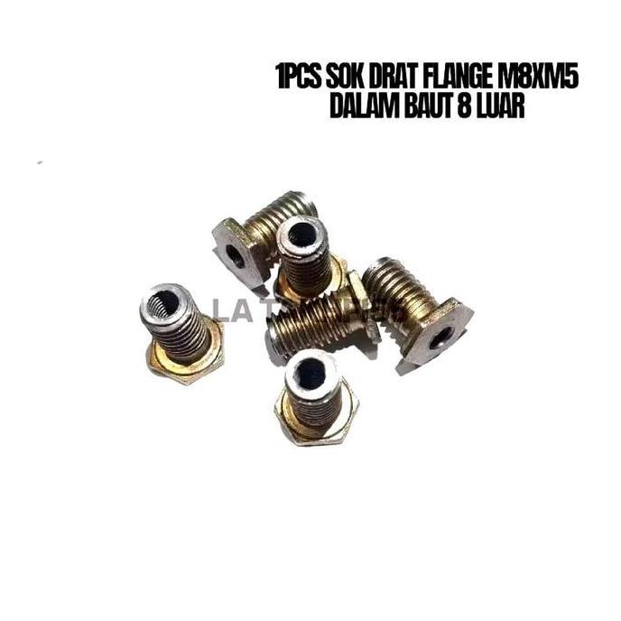 Promo 1Pcs Sok Drat Besi Bosh Drat M5 M6 M8 M10 Baut 8 10 12 14 Bukan Sok Drat Busi Atau Verbos Busi