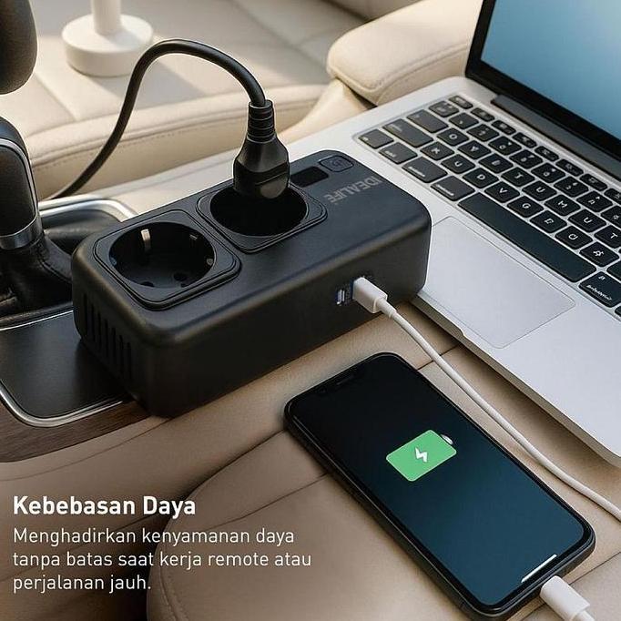 IDEALIFE - CI-2001 Car Inverter - Inverter Mobil