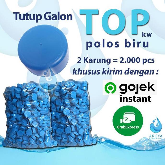 Tutup Galon TOP kw Polos 2000pcs khusus Instant & Express