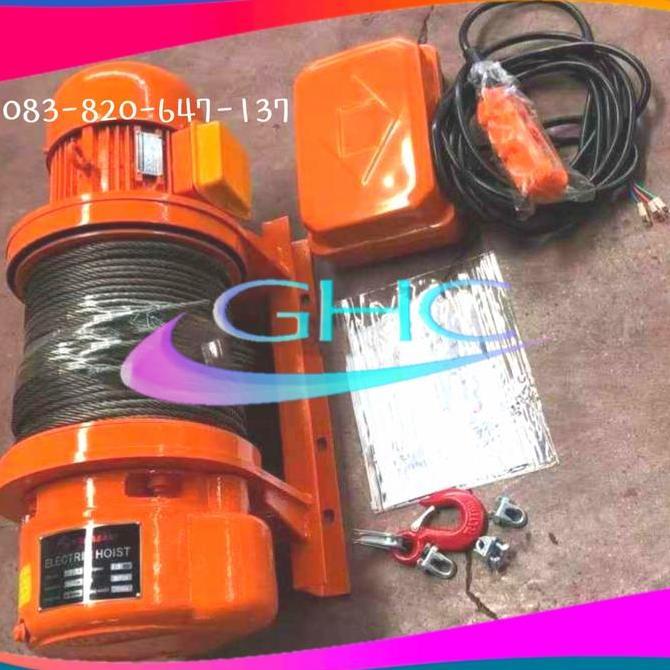 MARTEKNO NAGASAKI Electric Winch Hoist 1 Ton 100 Meter Katrol Electric hoist
