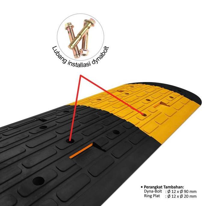 OsanO - Rubber Speed Bump Universal / Polisi Tidur Karet Tengah