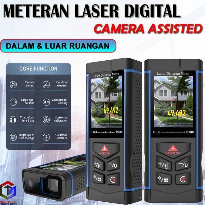 TOQMIJIN Meteran Digital Laser Kamera Distance Meter Camera Outdoor
