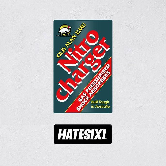 Stiker Decal Shock Susupension Old Man Emu Nitrocharger Hatesix