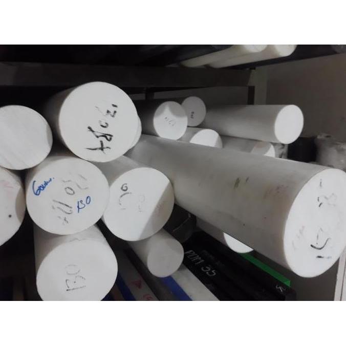 Teflon batangan/ptfe rod 50mm x 50cm