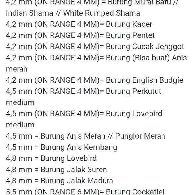 RING KAKI BURUNG KENARI FINCH GELANG KAKI BURUNG KENARI murah