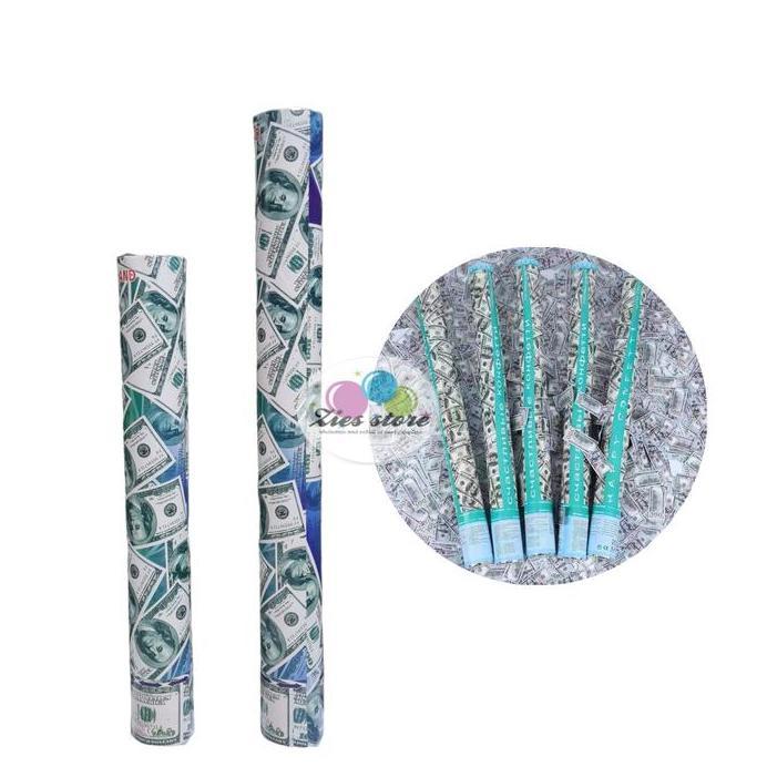 party popper dollar / confetti 50 cm dollar