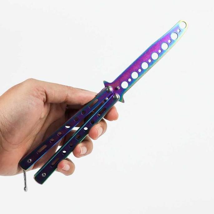 Jual Pisau Lipat Balisong Training Hitam