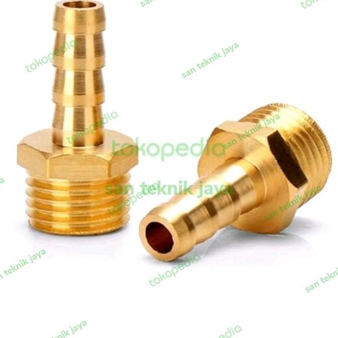 NEPEL SELANG 9,8 MM DRAT LUAR SELANG 10 MM